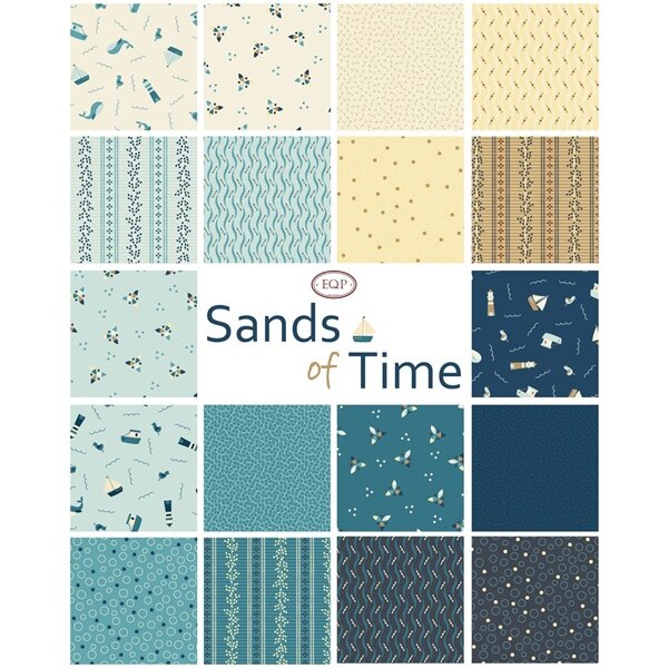 Sands Of Time - Maritime Stoffe von Segelbooten, Möwen, Leuchttürmen und kleinen Meeresbewohnern - Sands Of Time - Maritime Stoffe von EQP Textiles – Küstengefühle für Quilt &amp; mehr