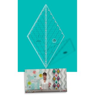 Non-Slip 60° Diamand Ruler