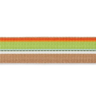 Ripsband braun grün orange