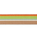 Ripsband braun grün orange