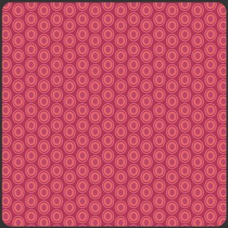 Basic Baumwoll-Stoff Oval Elements cranberry