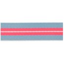 Ripsband grau neonpink