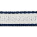 Ripsband blau weiß silber
