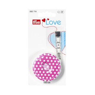 Rollmaßband Prym LOVE pink 150cm