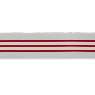 Ripsband grau rot grau