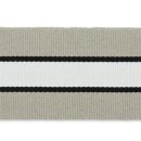 Ripsband grau schwarz grau