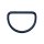 Metall D-Ring 40mm schwarz
