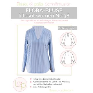 Papierschnittmuster für die Flora-Bluse