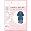Papierschnittmuster für die Tunika, das Kleid Mariluna
