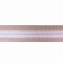 Ripsband pastell taupe Lurex