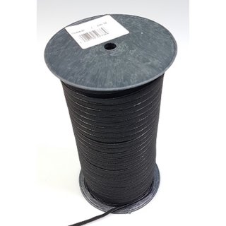 Flach Elastic Gummi 5mm schwarz