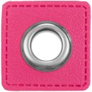 Aufnäh-Ösen pink Lederimitat 8mm