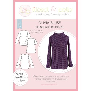 schnittmuster lillesol und pelle woman olivia bluse