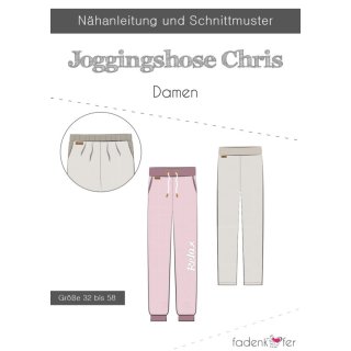 schnittmuster fadenkaefer damen jogginghose chris