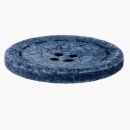 recycelte Baumwolle-Polyesterknopf 4-Loch 25mm kornblau