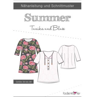 schnittmuster fadenkaefer damen summer tunika bluse