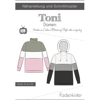 schnittmuster fadenkaefer damen hoodie toni