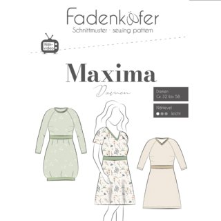 schnittmuster fadenkaefer damen kleid maxima