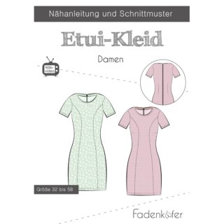 schnittmuster fadenkaefer damen etui kleid 