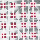 baumwollstoffe feur patchwork und bekleidung the lookout trellis geometric square lines white raspberry