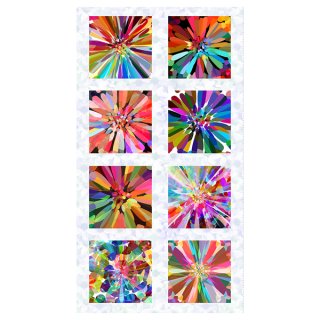 Baumwollstoff für Patchwork Vibrant Life Panel Blocks multi bright