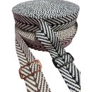 Gurtband 40mm Chevrons anthrazit/natur