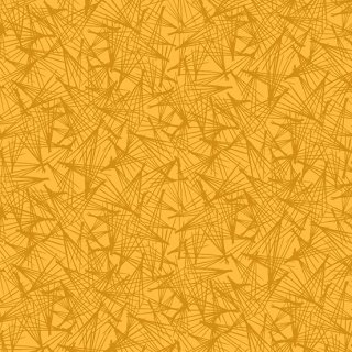 Patchworkstoff mit grafischem Muster in honiggelb