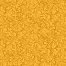 Patchworkstoff mit grafischem Muster in honiggelb