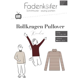 schnittmuster fadenkaefer kinder rollkragen pullover