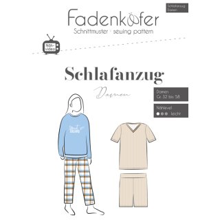 schnittmuster fadenkaefer damen schlafanzug