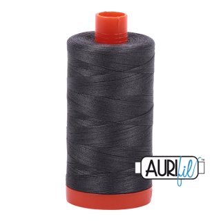 naehzubehoer garne aurifil 50wt baumwollgarn dark pewter