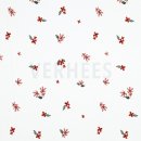 bekleidungsstoffe jersey flowers white