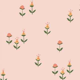 baumwollstoffe patchwork bekleidung little vintage 74 clover pink