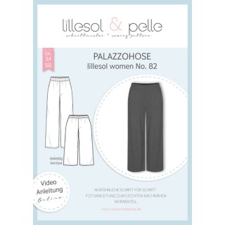 lillesol und pelle papierschnittmuster damen no.82 palazzohose