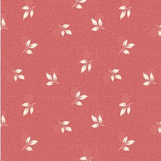 Patchworkstoff mit kleinem Blättermuster in rosa