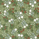 patchworkstoff weihnachten winter small floral pine
