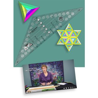 naehzubehoer creative grids non slip lineale 120° Triangle Ruler
