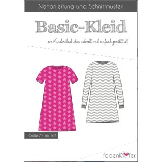 schnittmuster fadenkaefer kinder basic kleid