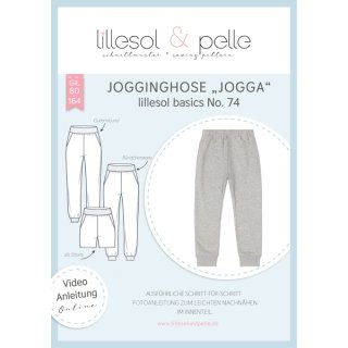 papierschnittmuster für das jogginghose jogga