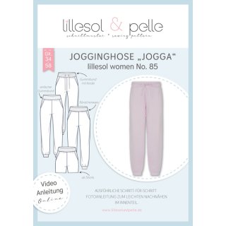 papierschnittmuster für die jogginghose jogga