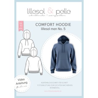 papierschnittmuster für den comfort hoodie