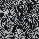 Viscose Radiance Zebras black