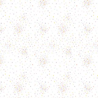 Patchworkstoff kleinen, bunten Pastell- Pünktchen auf weißem Untergrund