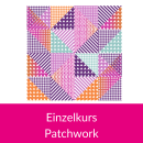 grafische Darstellung einer Patchworkdecke mit Dreieicken...