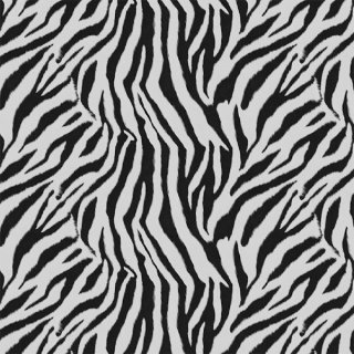 Das Bild zeigt den Jerseystoff in Animalprint im Zebralook. Die Farben sind die typischen eines Zebras, schwarz, weiss und grau.