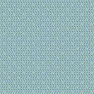 Baumwollstoff mit kleinem Zickzackmuster in blau, ton in ton