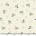 Das Bild zeigt einen naturfarbene Baumwollstoff mit stilisiertem Propellermotiven in beige und dunkelblau, mit kleinen Punkten.