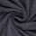 Das Bild zeigt das Baumwollfleece Carlos in anthrazit. Um die Flauschigkeit darzustellen, wurde der Stoff in sich verdreht dargestellt auf dem Bild.