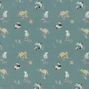 Das Bild zeigt den petrolfarbenen Interlockjersey mit...