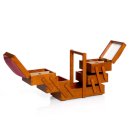 Nähkasten Holz dunkel M